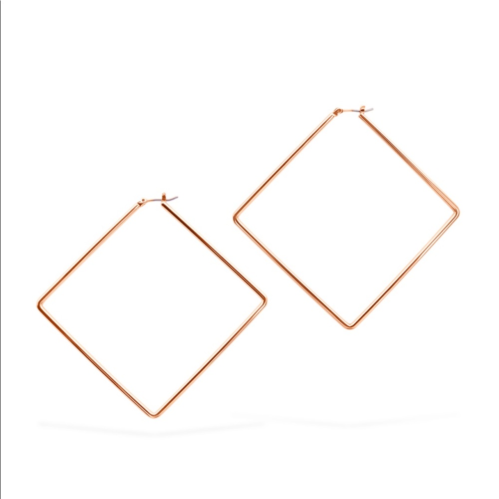 Uncommon James Girl Boss Large Earrings- Rose Gold